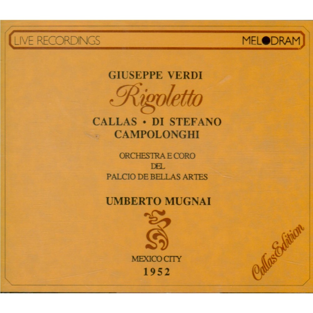 VERDI - Mugnai - Rigoletto, opéra en trois actes..