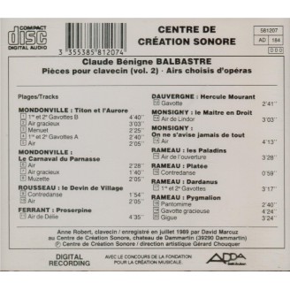 Pièces pour clavecin Vol.2..