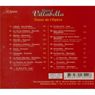 Oeuvres de L. Delibes, G. Puccini, J. Massenet.....