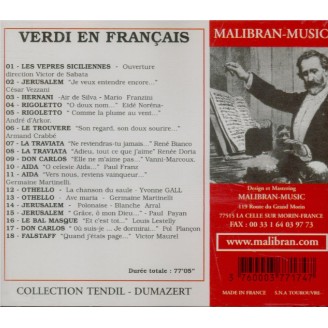 Verdi en français..