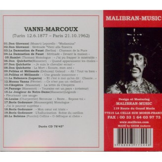 Vanni-Marcoux (enregistrements 1927-1934)..