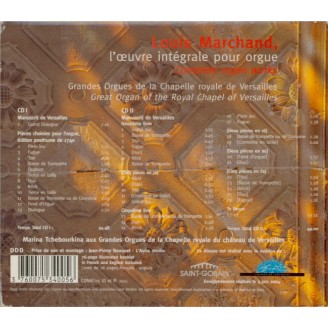 MARCHAND - Tchebourkina - Oeuvre intégrale pour orgue (L') Grandes Orgues de la Chapelle royale de Versailles..