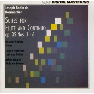 BOISMORTIER - Böhm - Six suites pour flûte seule avec basse continue..