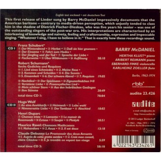 SCHUBERT - McDaniel - Der Winterabend (Rellstab), lied pour voix et pian..