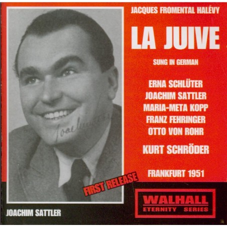 HALEVY - Schroder - La juive (Frankfurt, 6 - 9 - 1951 en allemand) Frankfurt, 6 - 9 - 1951 en allemand..