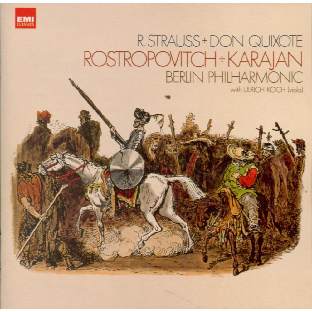 STRAUSS - Karajan - Don Quixote, pour violoncelle, alto et grand orchest remastered by Yoshio Okazaki, import Japon..
