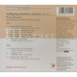 MOZART - Leonhardt - Sonate pour piano n°13 en si bémol majeur K.333 (K6..