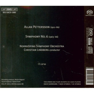 PETTERSSON - Lindberg - Symphonie n°6..