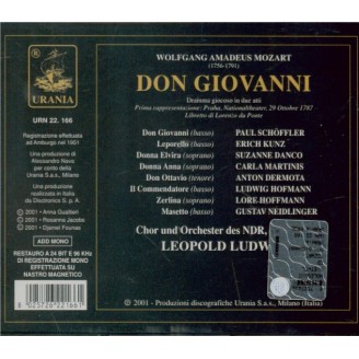 MOZART - Ludwig - Don Giovanni (Don Juan), dramma giocoso en deux actes..