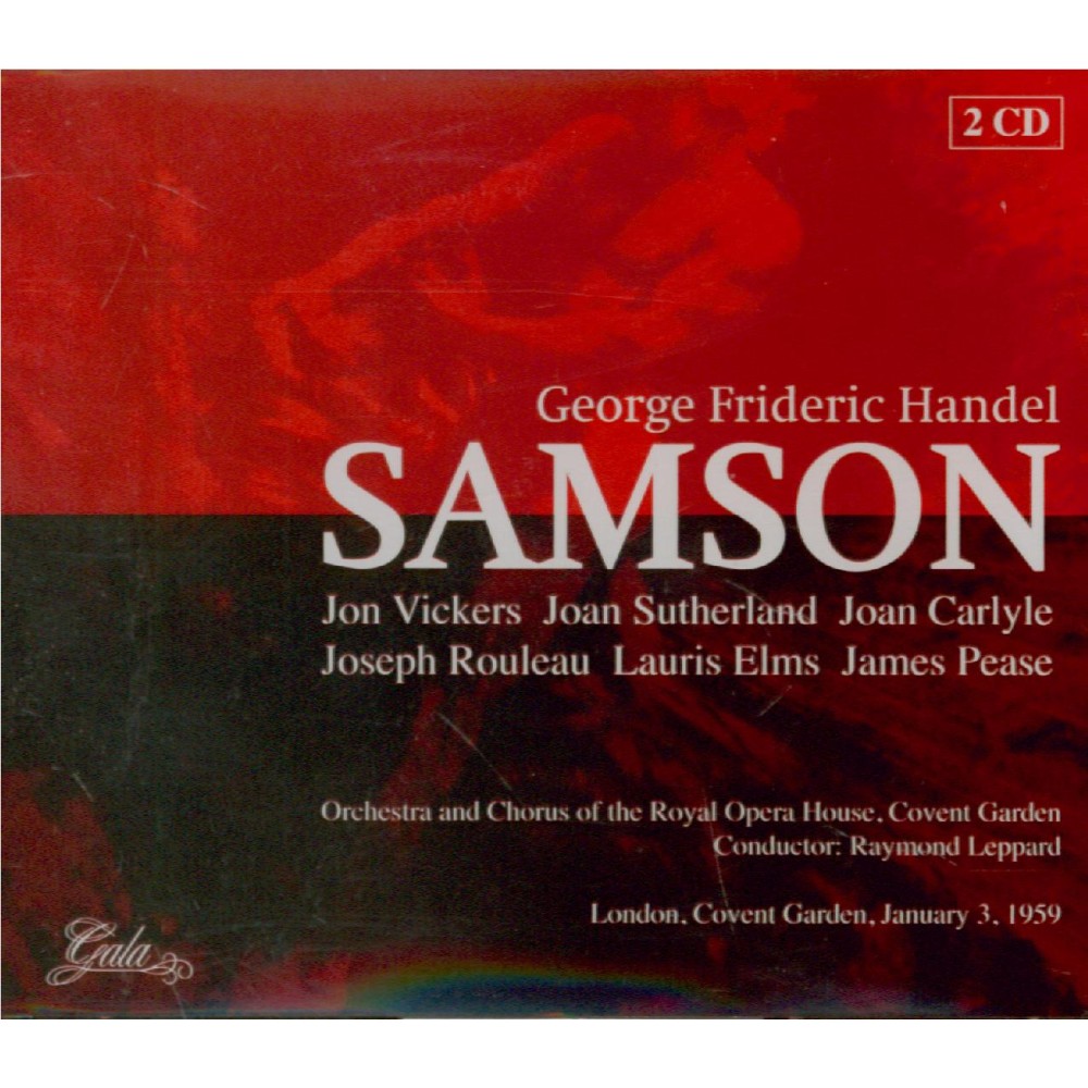 HAENDEL - Leppard - Samson, oratorio HWV.57 (Live London, 3 - 1 - 1959) Live London, 3 - 1 - 1959..