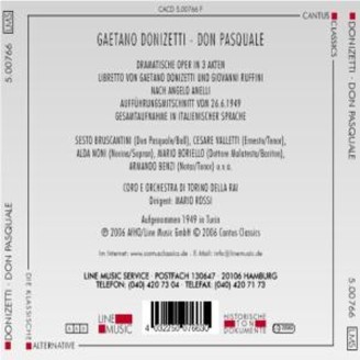 DONIZETTI - Rossi - Don Pasquale
