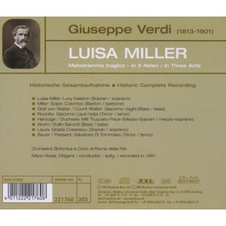 VERDI - Rossi - Luisa Miller, opéra en trois actes