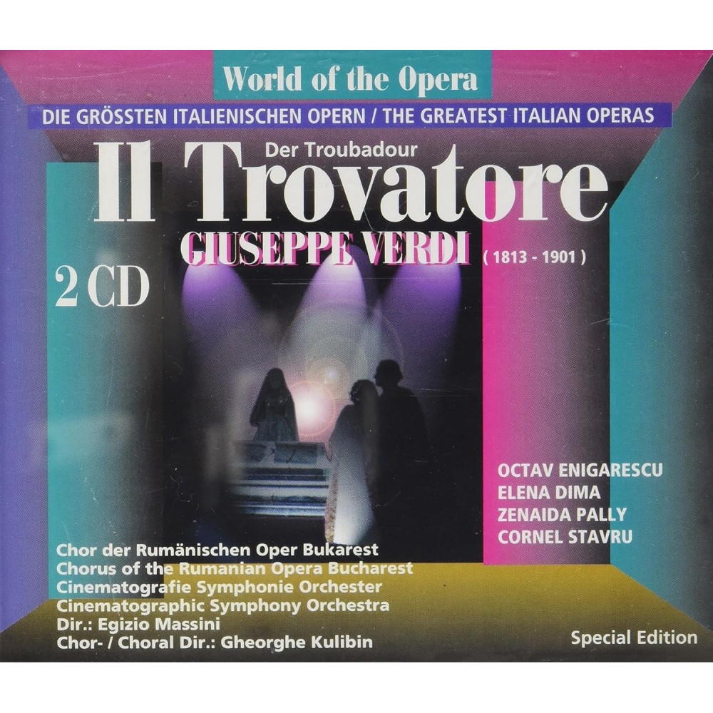 VERDI - Massini - Il trovatore, opéra en quatre actes (version originale
