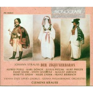 STRAUSS - Krauss - Der Zigeunerbaron (Le baron tzigane), opérette WoO RV..