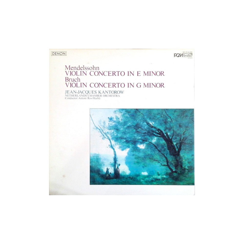 MENDELSSOHN-BARTHOLDY - Kantorow - Concerto pour violon et orchestre en import Japon
