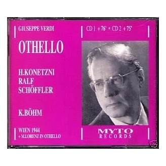 VERDI - Böhm - Otello, opéra en quatre actes live, Wien 1944 : chanté en allemand..