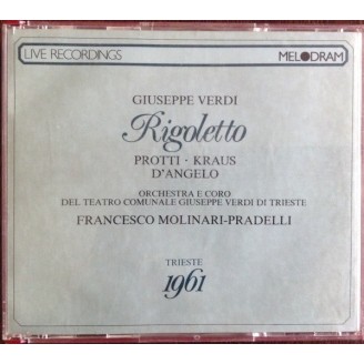 VERDI - Molinari-Pradelli - Rigoletto, opéra en trois actes live Trieste, 2 - 3 - 1961..