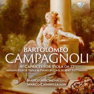 CAMPAGNOLI - Misciagna - Quarante-et-un caprices pour alto et piano op.2