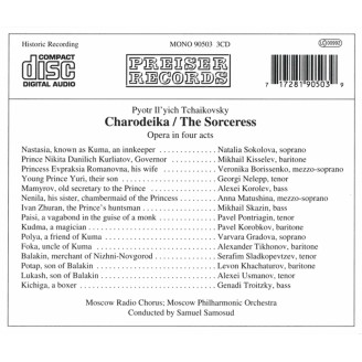 TCHAIKOVSKY - Samosud - L'Enchanteresse..