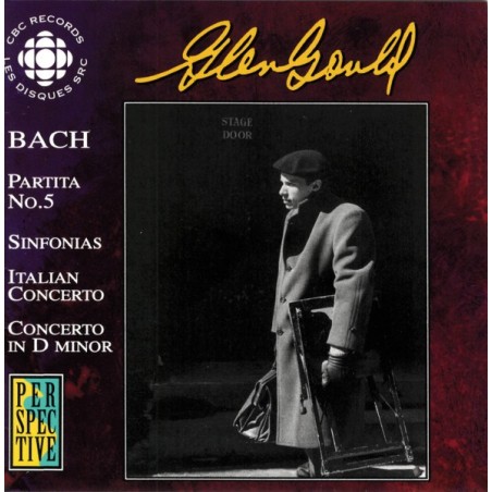 BACH - Gould - Partita pour clavier n°5 en sol majeur BWV.829 original CBC broadcasts - émission originales de Radio Canad..