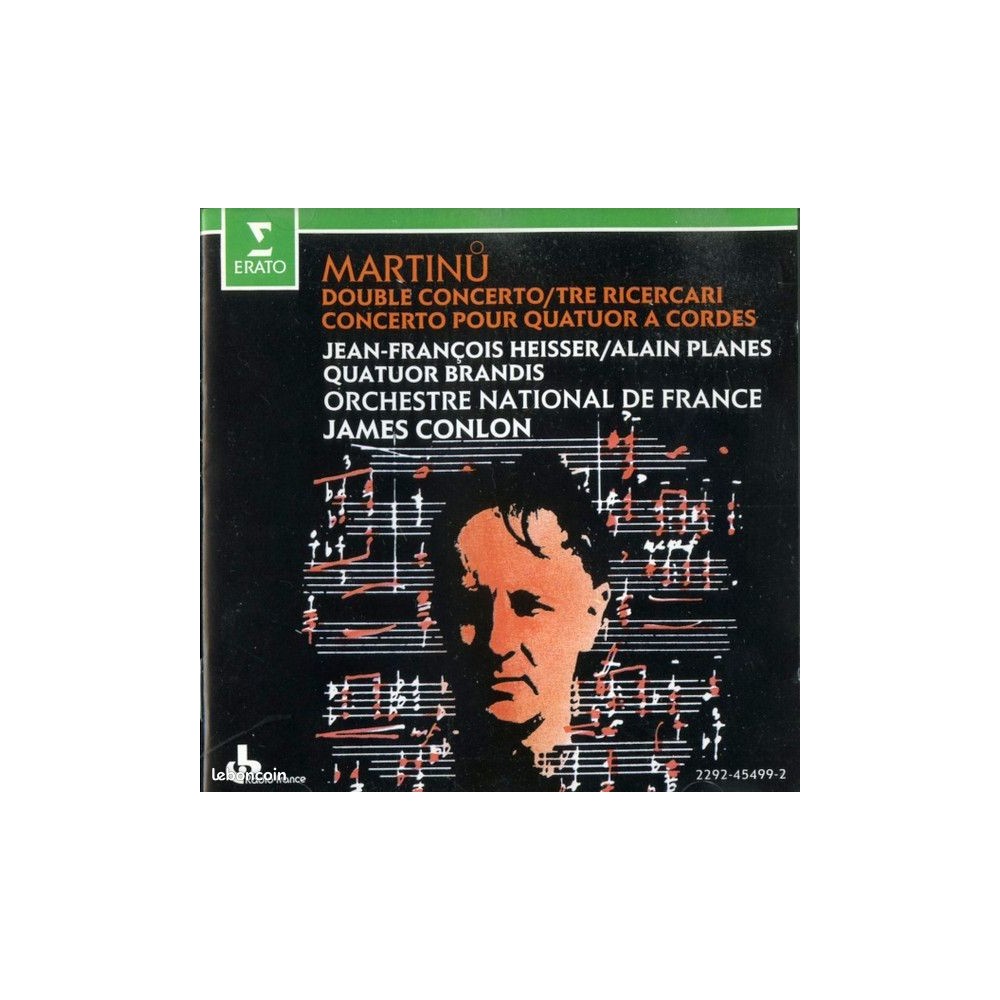 MARTINU - Heisser - Double concerto pour deux orchestres à cordes, piano..