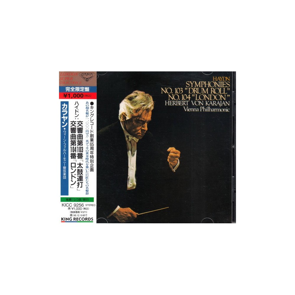 HAYDN - Karajan - Symphonie n°103 en ré majeur Hob.I:103 'Drum roll' (Ro import Japon..