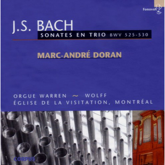 BACH - Doran - Six sonates en trio pour orgue BWV 525-530