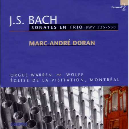 BACH - Doran - Six sonates en trio pour orgue BWV 525-530