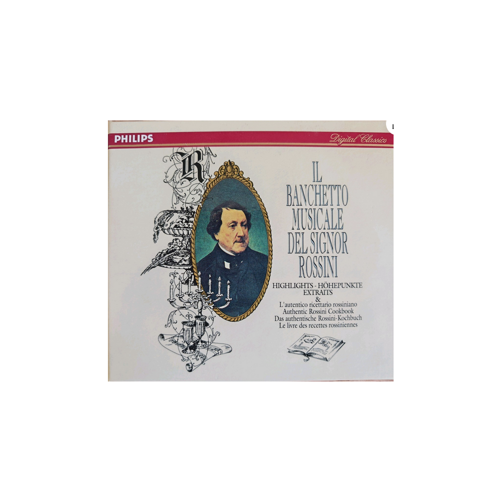 Il banchetto musicale del Signor Rossini + livre de recettes rossiniennes