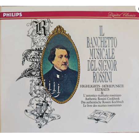 Il banchetto musicale del Signor Rossini + livre de recettes rossiniennes