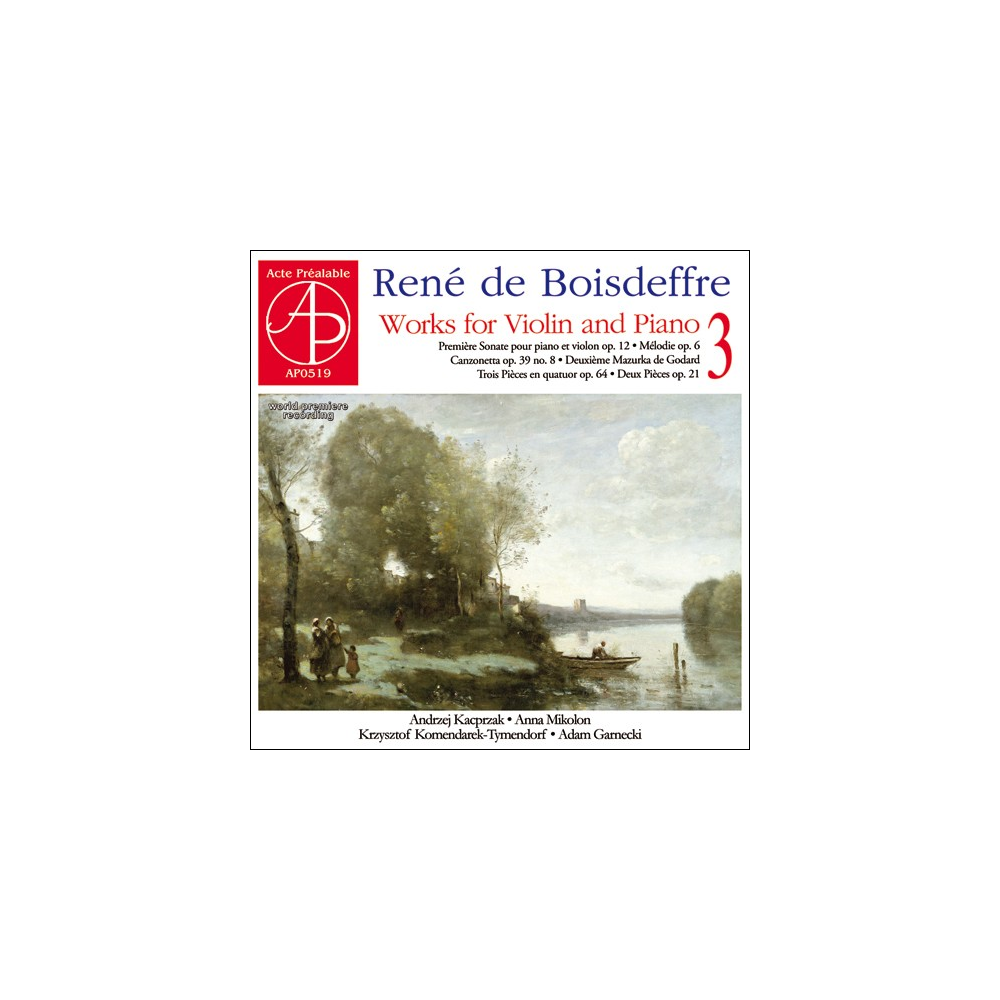 BOISDEFFRE - Mikolon - Sonate pour violon et piano n°1 op.12..