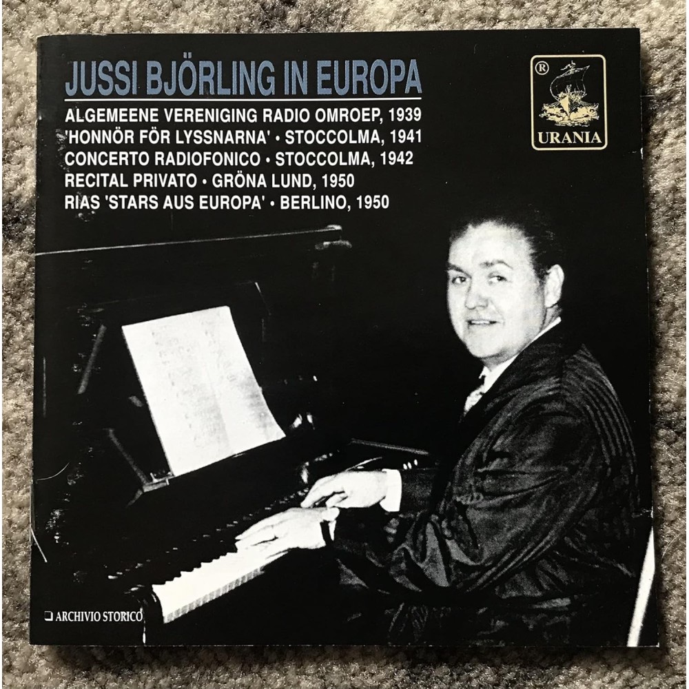 Jussi Björling in Europa : Extraits d'opéras (Enregistrement