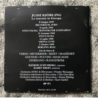 Jussi Björling in Europa : Extraits d'opéras (Enregistrement