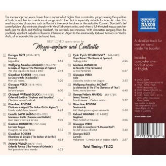 Best loved opera arias for Mezzo-soprano and Contralto