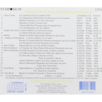 The Golden Age of Opera in France Vol.1
