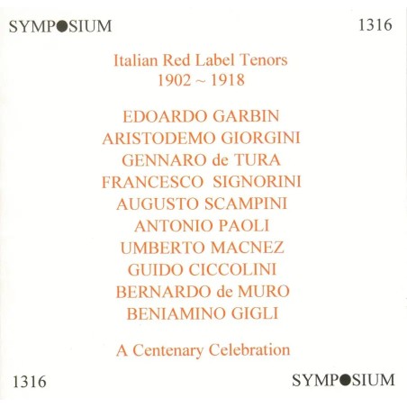 Italian Red Label Tenors..