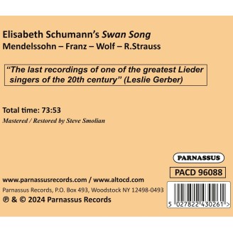 Elisabeth Schumann's Swan Song..