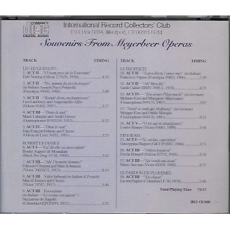 Souvenirs From Meyerbeer Operas..