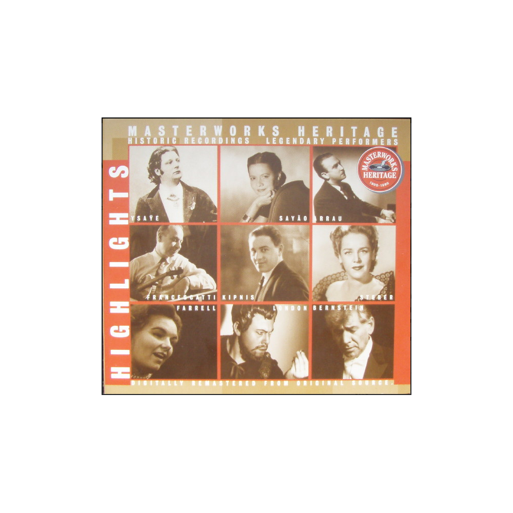 Masterworks Heritage Highlights (Historic recordings - Legendary performers)