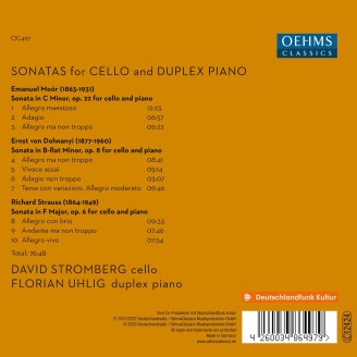 Sonatas for cello and Duplex piano