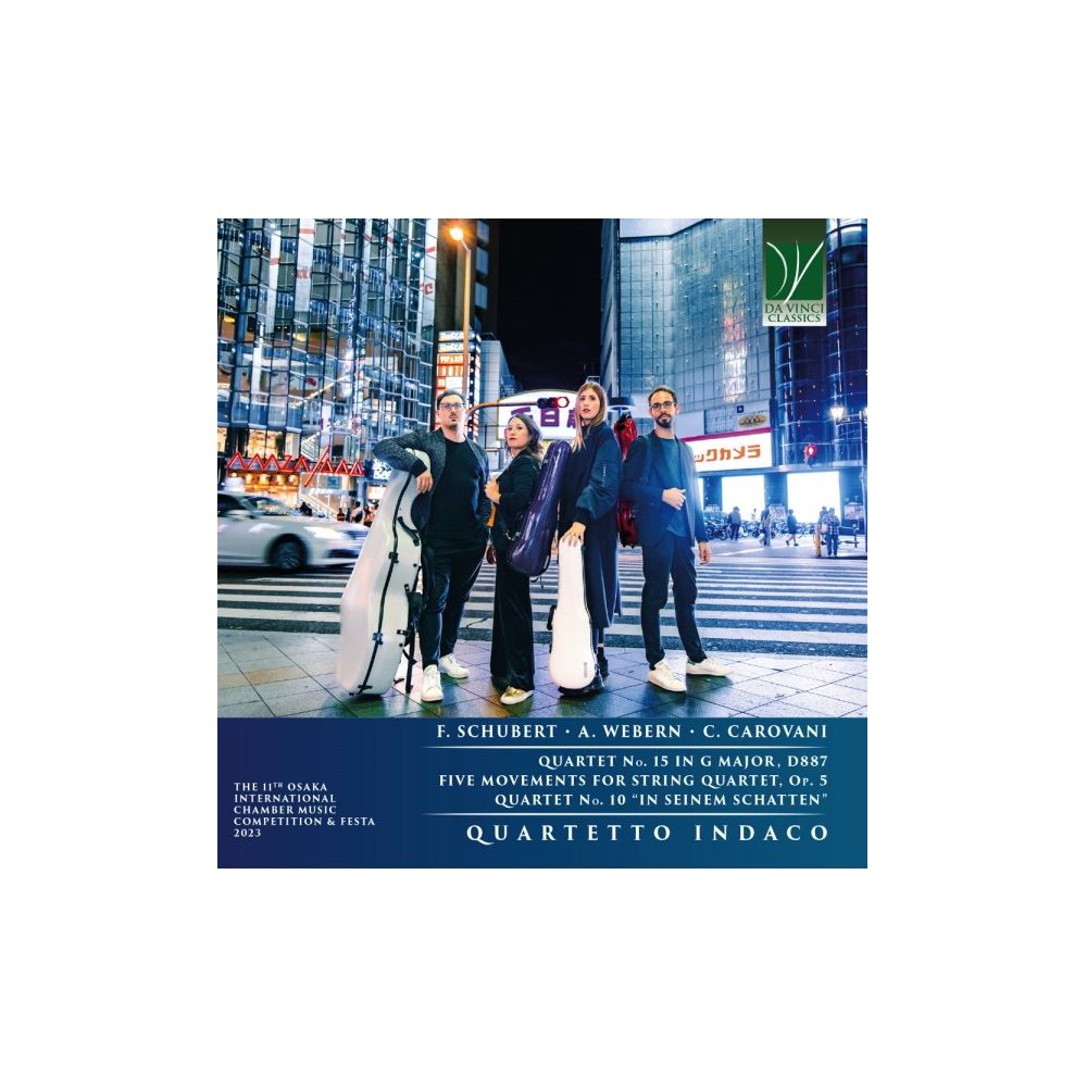 SCHUBERT - Quartetto Indac - Quatuor à cordes n°15 en sol majeur op.post the 11th osaka international chamber music compeit..