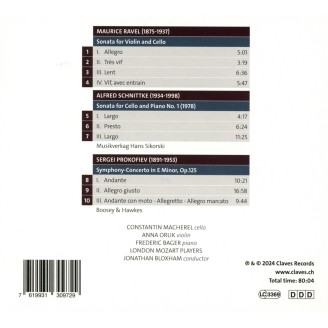 RAVEL - Macherel - Sonate pour violon et violoncelle