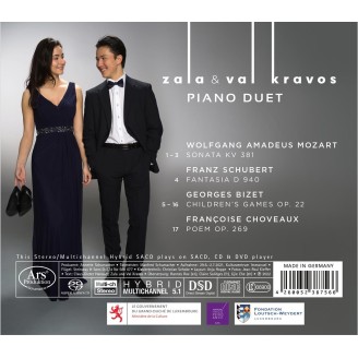 CHOVEAUX - Zala & Val Krav - Poème pour deux pianos op.269
