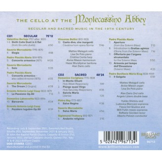 The cello at the Montecassino Abbey Secular & sacred music in the 19th century