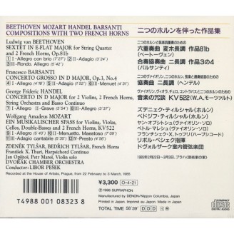 BEETHOVEN - Tyslar - Sextuor avec vents en mi bémol majeur op.81b..