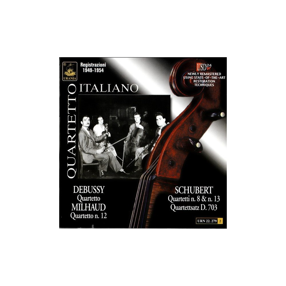 SCHUBERT - Quartetto Itali - Quatuor à cordes n°8 en si bémol majeur op..