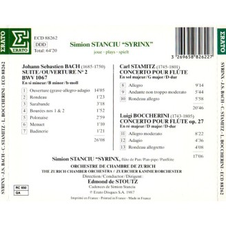 BACH - Stanciu Syrinx - Suite pour orchestre n°2 en si mineur BWV.1067..