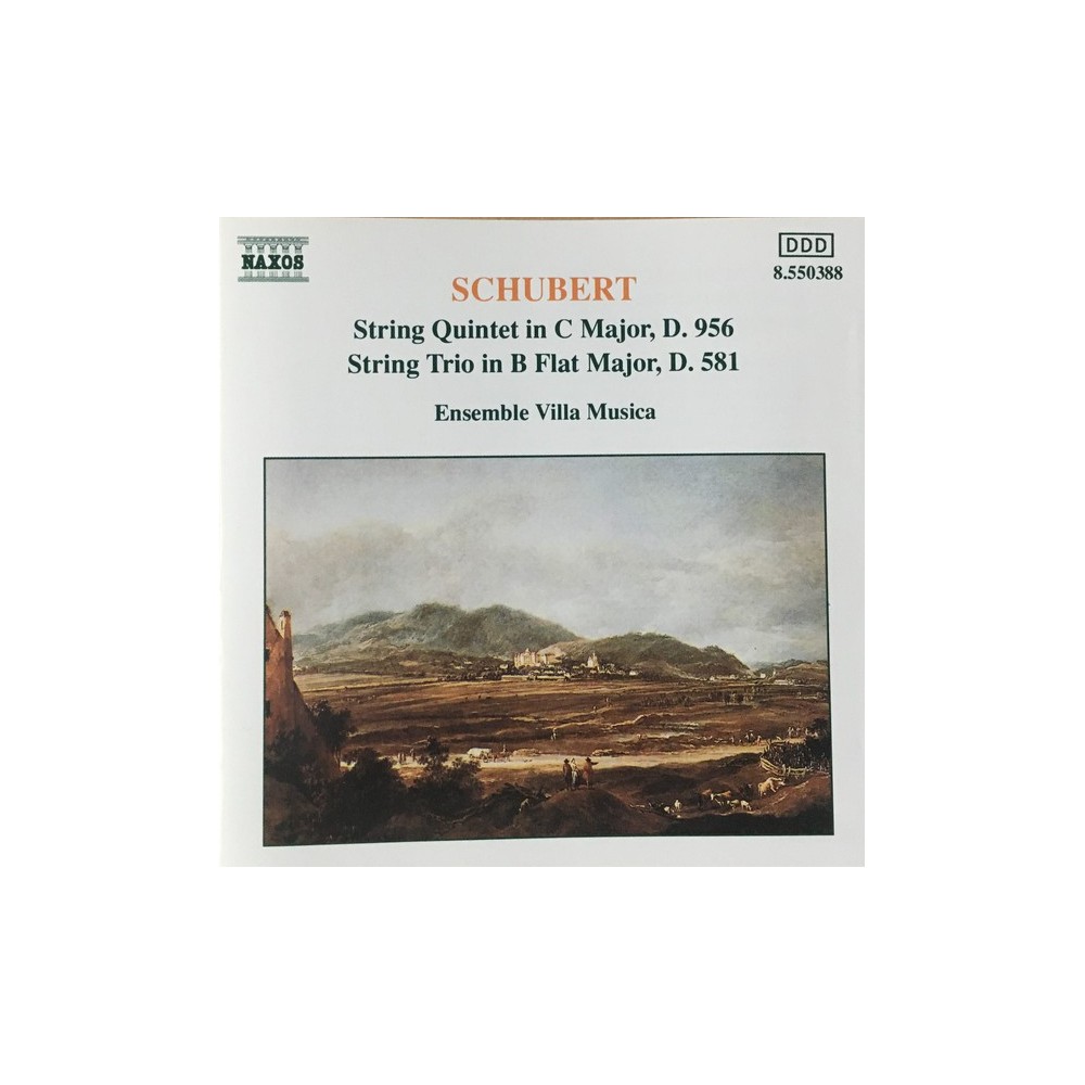 SCHUBERT - Ensemble Villa - Quintette à cordes à deux violoncelles en d