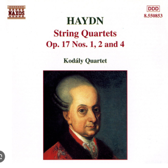 HAYDN - Kodaly Quartet - Quatuor à cordes n°25 en mi majeur op.17 n°1 Ho