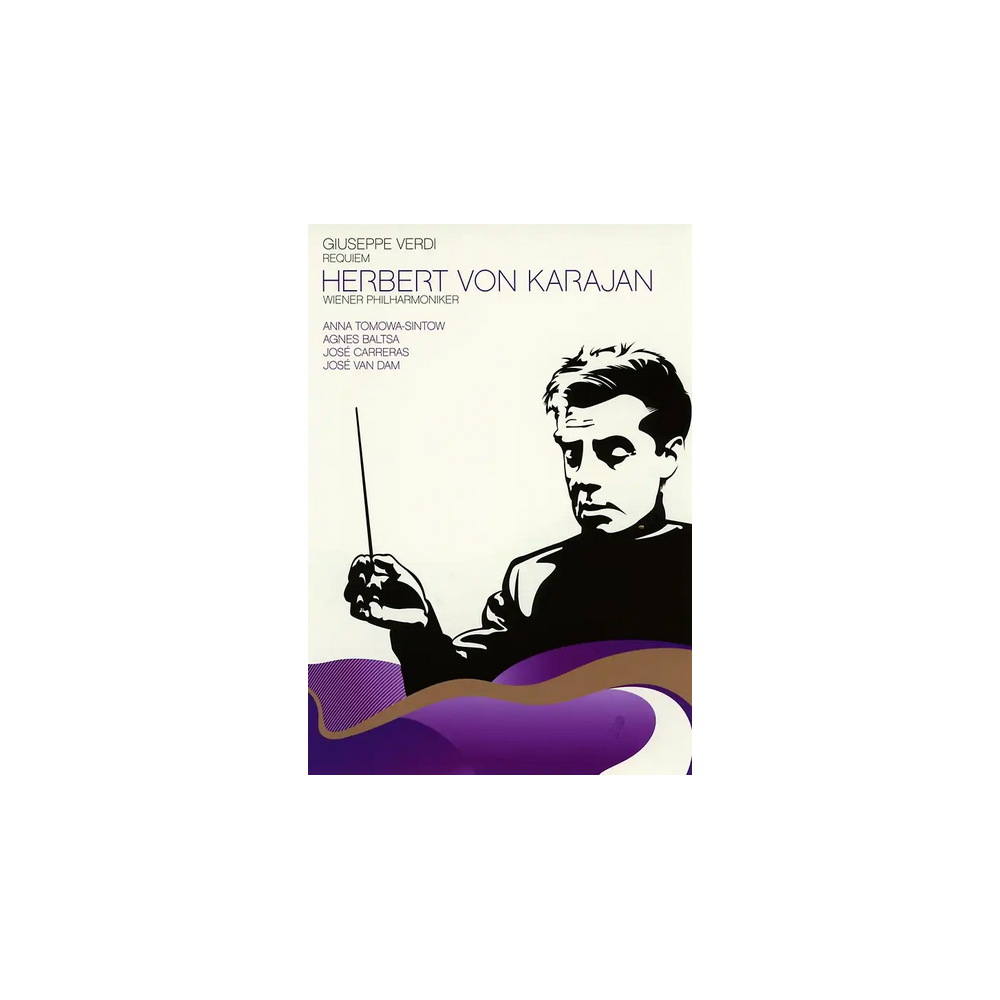 VERDI - Karajan - Messa da requiem, pour quatre voix solo, chur, et orc..